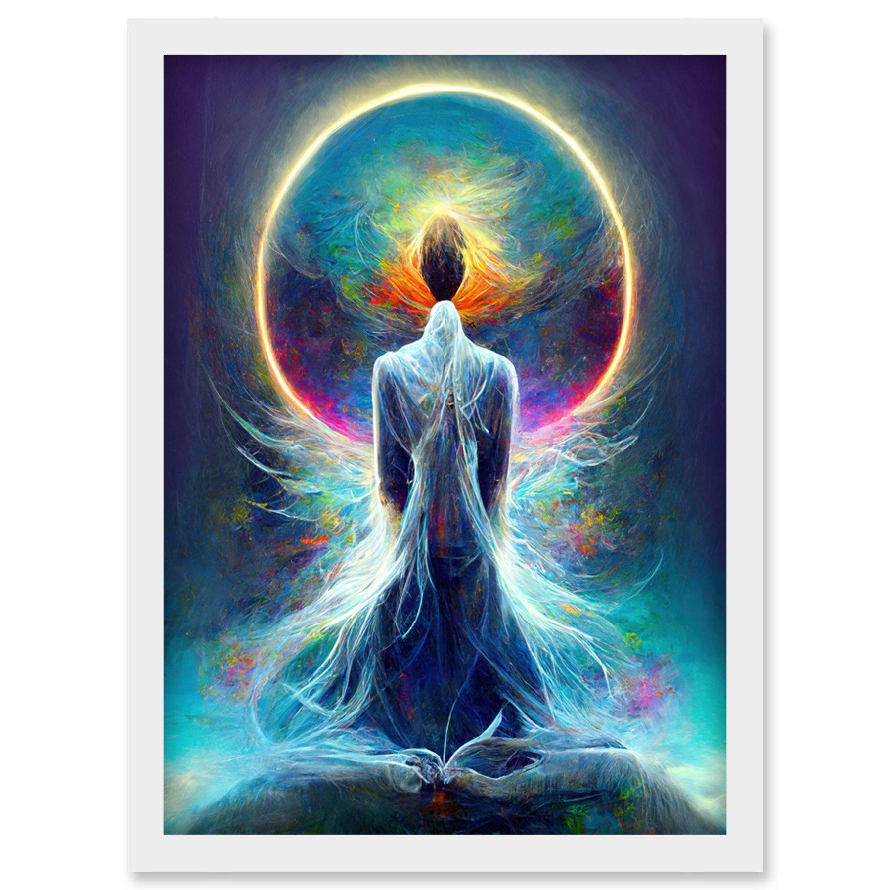 Mystical Psychic Spiritual Dream Artwork Framed Wall Art Print A4 - image 1