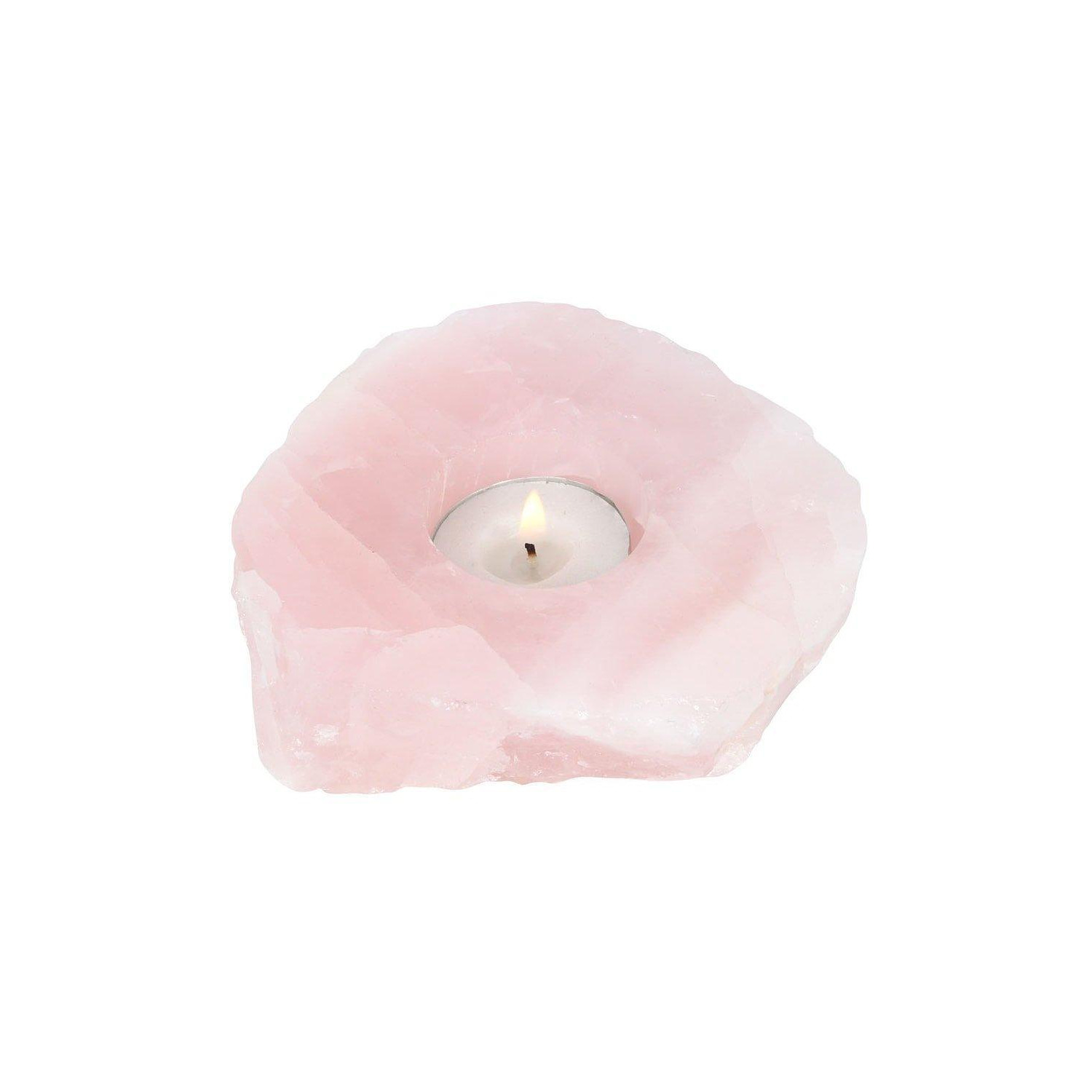 Rose Quartz Candle Holder - image 1