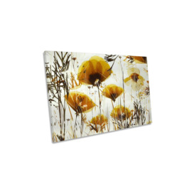 Promise Poppies Flower Floral Orange Canvas Wall Art Picture Print - thumbnail 1