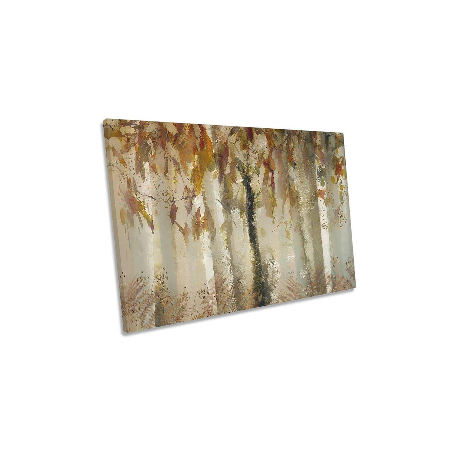 Eye Catcher Textured Floral Trees Canvas Wall Art Picture Print - image 1