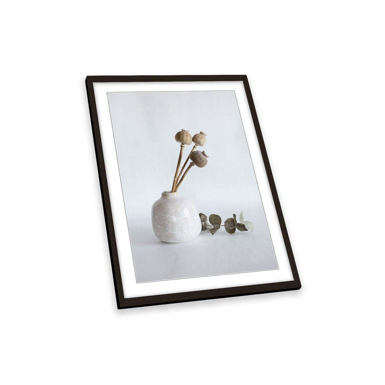 Light Touches Gently Flower Seeds Vase Framed Art Print Picture Wall Artwork - (W)64cm x (H)89cm - image 1