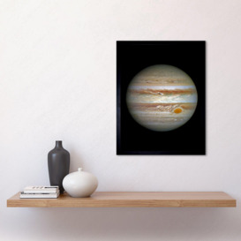 Hubble Space Telescope Image Jupiter WFC3/UVIS Largest Planet In Our Solar System Great Red Spot View Anticyclone And Colourful Atmosphere Bands Art Print Framed Poster Wall Decor - thumbnail 3