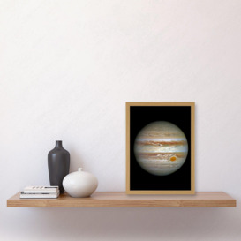 Hubble Space Telescope Image Jupiter WFC3/UVIS Largest Planet In Our Solar System Great Red Spot View Anticyclone And Colourful Atmosphere Bands Art Print Framed Poster Wall Decor - thumbnail 3