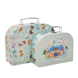 Set of 2 Suitcases Style Storage Boxes
