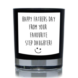 Funny Candle Happy Fathers Day From Your Favourite Step Daughter  Gift 20cl Candle