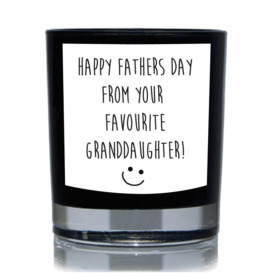Funny Candle Happy Fathers Day From Your Favourite Grand Daughter  Gift 20cl Candle
