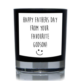 Funny Candle Happy Fathers Day From Your Favourite Godson Gift 20cl Candle