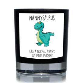 Nannysaurus, Like A Normal Nanny But More Awesome, Dinosaur Funny 20cl Candle