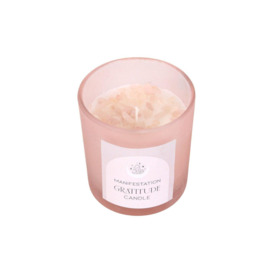 Gratitude Wild Rose Crystal Chips Scented Candle