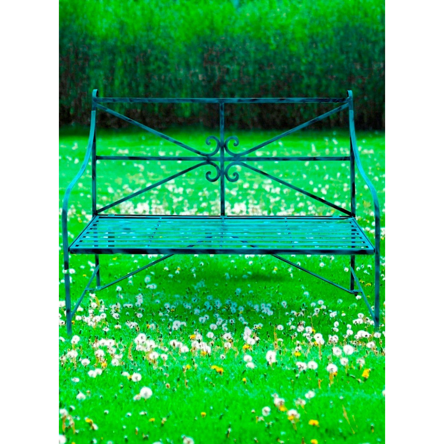 Verdigris Style Garden Bench B204 - image 1