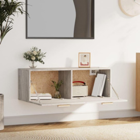 Wall Cabinet Grey Sonoma 100x36.5x35 cm Engineered Wood - thumbnail 3