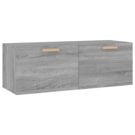 Wall Cabinet Grey Sonoma 100x36.5x35 cm Engineered Wood - thumbnail 2