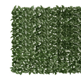 Balcony Screen with Dark Green Leaves 400x150 cm - thumbnail 3