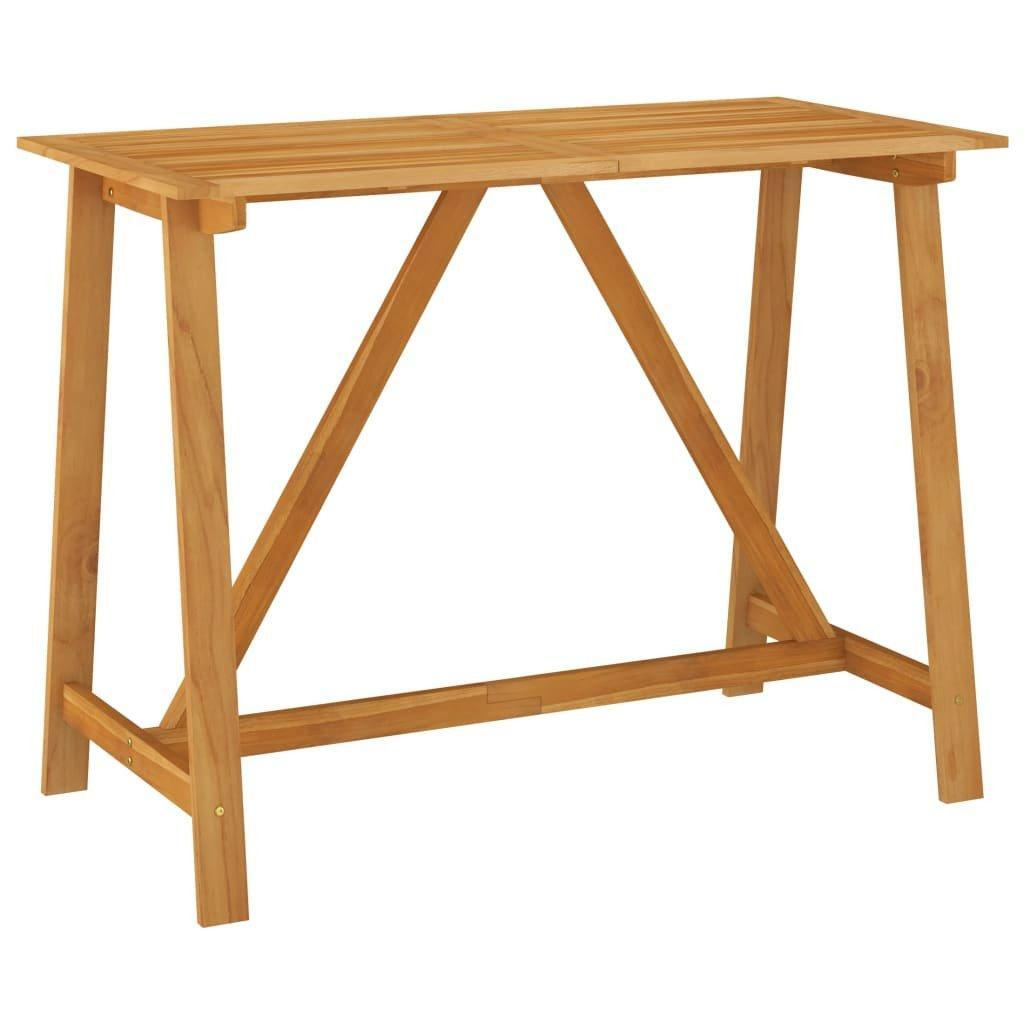Garden Bar Table 140x70x104 cm Solid Acacia Wood - image 1