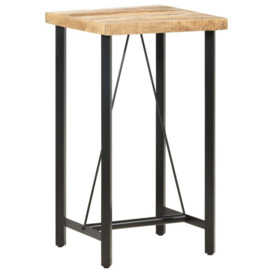 Bar Table 60x60x107 cm Rough Mango Wood - thumbnail 1