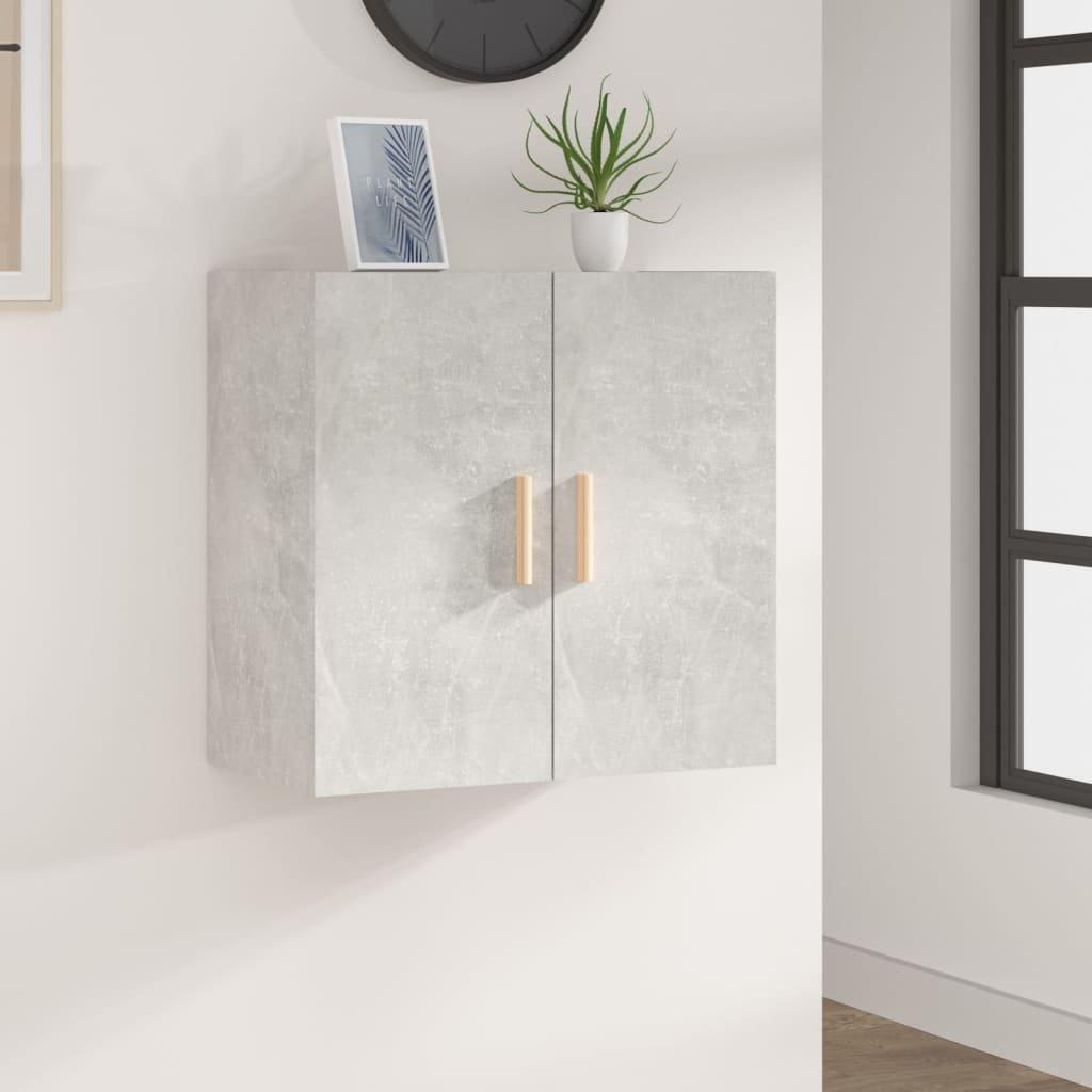 Wall Cabinet Concrete Grey 60x30x60 cm Engineered Wood - image 1