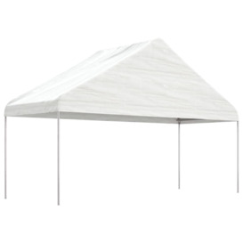 Gazebo with Roof White 15.61x5.88x3.75 m Polyethylene - thumbnail 2