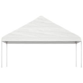 Gazebo with Roof White 15.61x5.88x3.75 m Polyethylene - thumbnail 3