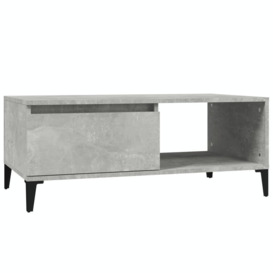 Coffee Table Concrete Grey 90x50x36.5 cm Engineered Wood - thumbnail 2