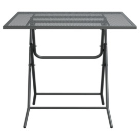 Garden Table 80x80x72 cm Expanded Metal Mesh Anthracite - thumbnail 3