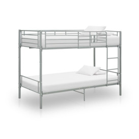 Bunk Bed Grey Metal 90x200 cm - thumbnail 1