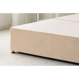 Platinum Divan Bed Base With 2 Drawers and Headboard Plush - thumbnail 3