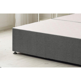 Platinum Divan Bed Base With 2 Drawers and Headboard Tweed - thumbnail 3
