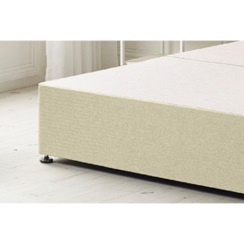 Flexby Divan Bed Base With Headboard Linen - thumbnail 3