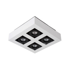 Lucide Xirax Modern Ceiling Spotlight LED Dim to warm GU10 4x5W 2200K3000K White - thumbnail 2