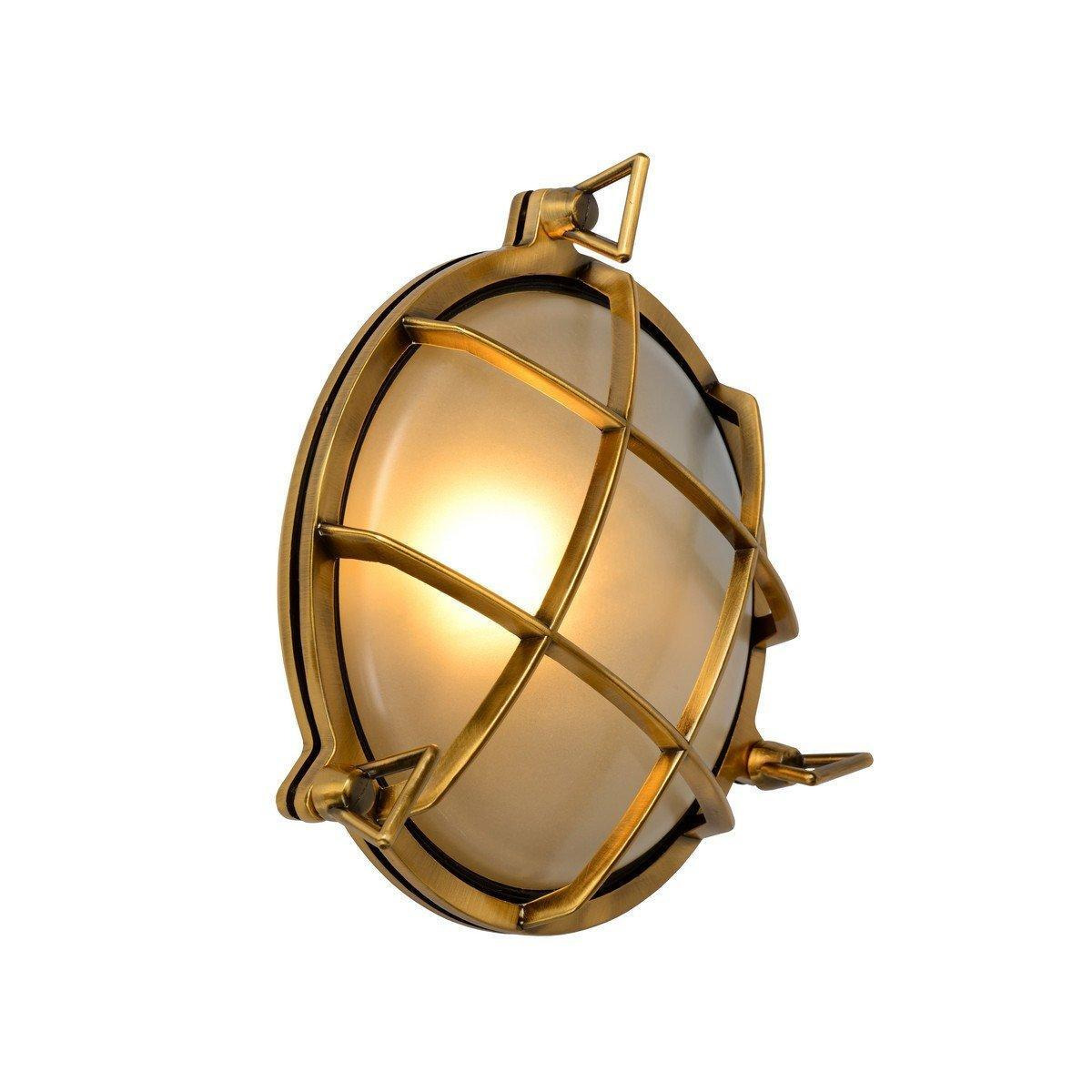 'DUDLEY' Dimmable Stylish Round Outdoor Bulkhead Wall Light 1xE27 - image 1