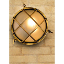 'DUDLEY' Dimmable Stylish Round Outdoor Bulkhead Wall Light 1xE27 - thumbnail 3