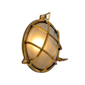 'DUDLEY' Dimmable Stylish Round Outdoor Bulkhead Wall Light 1xE27 - thumbnail 1