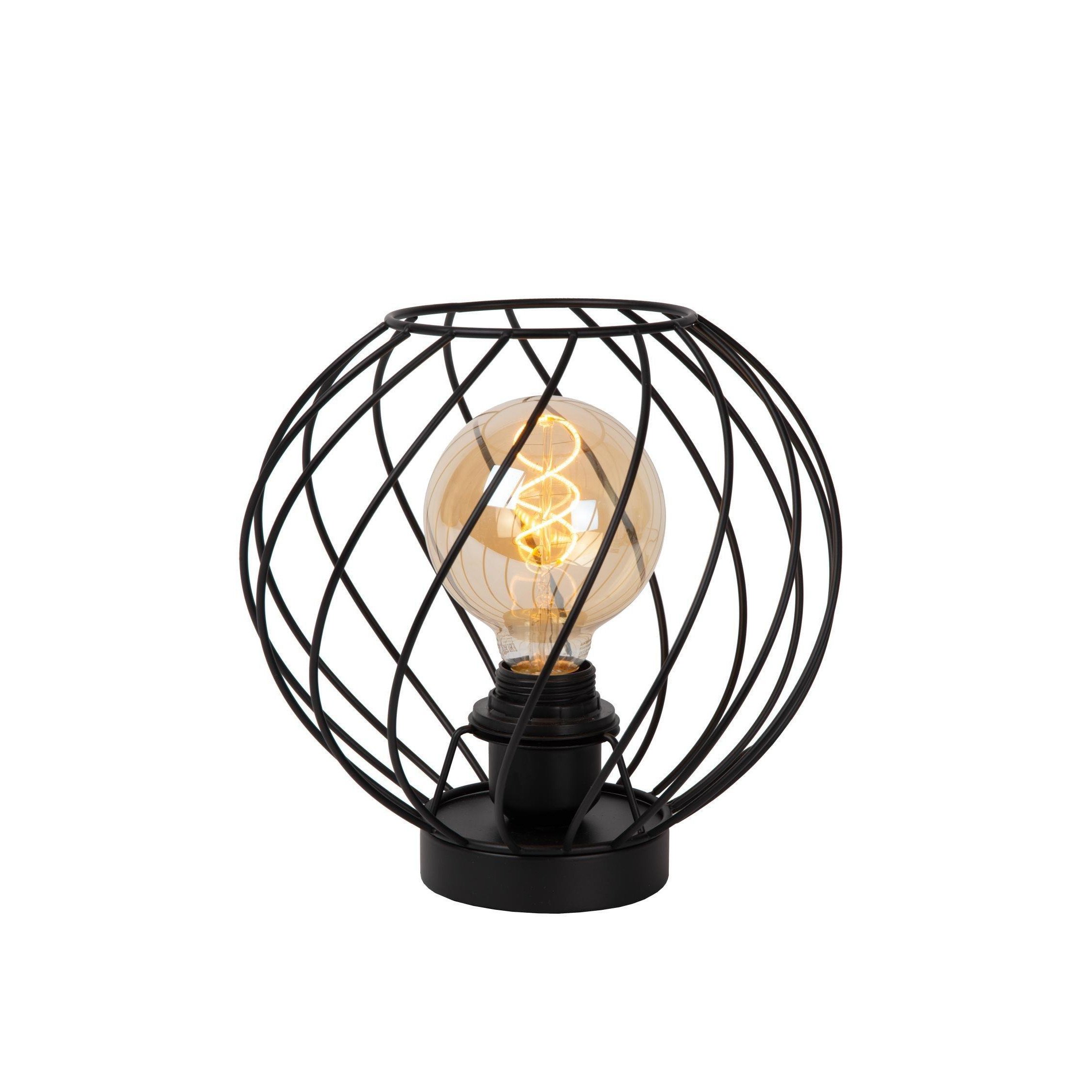 Lucide DANZA Table Lamp E27 Globe Shape 40W Classic Desk Night Light - 25 cm - image 1