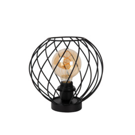Lucide DANZA Table Lamp E27 Globe Shape 40W Classic Desk Night Light - 25 cm - thumbnail 2