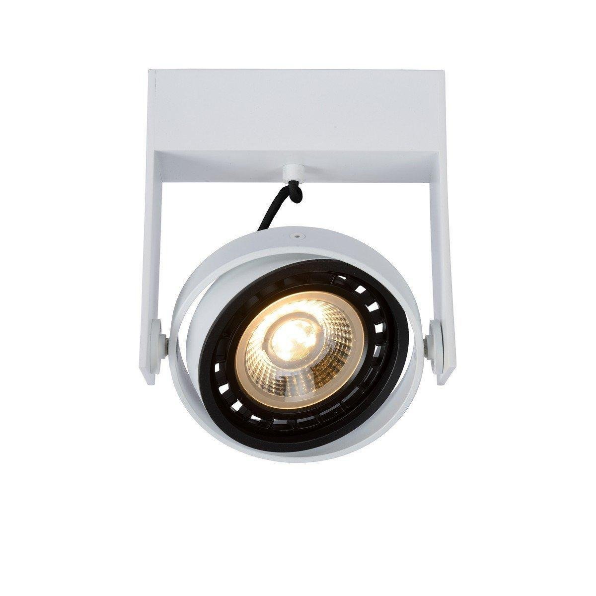 Lucide Griffon Modern Ceiling Spotlight LED Dim to warm GU10 1x12W 2200K3000K White - image 1