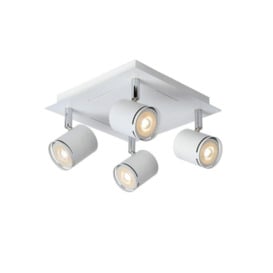 Lucide Rilou Modern Ceiling Spotlight LED Dim. GU10 4x5W 3000K White