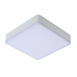 Lucide CeresLed Modern Flush Ceiling Light Bathroom LED Dim. 1x30W 3000K IP44 White - thumbnail 2