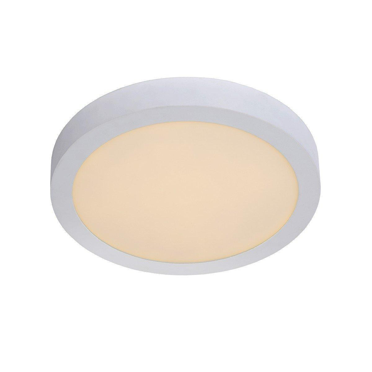 Lucide BriceLed Modern Flush Ceiling Light Bathroom 30cm LED Dim. 1x30W 3000K IP44 White - image 1