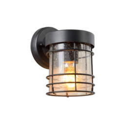 Lucide Keppel Cottage Wall Lantern Light Outdoor 1xE27 IP23 Black