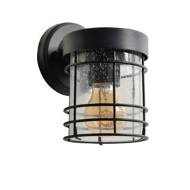 Lucide Keppel Cottage Wall Lantern Light Outdoor 1xE27 IP23 Black - thumbnail 2