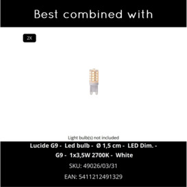 'VINZ' Non Dimmable Stylish Mountable Indoor LED Picture Light 2xG9 - thumbnail 3