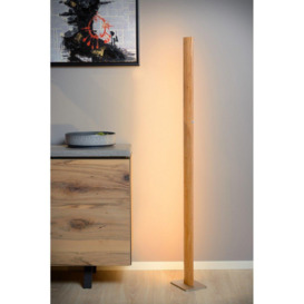 Lucide Sytze Modern Floor Lamp LED Dim. 1x30W 3000K Light Wood - thumbnail 3