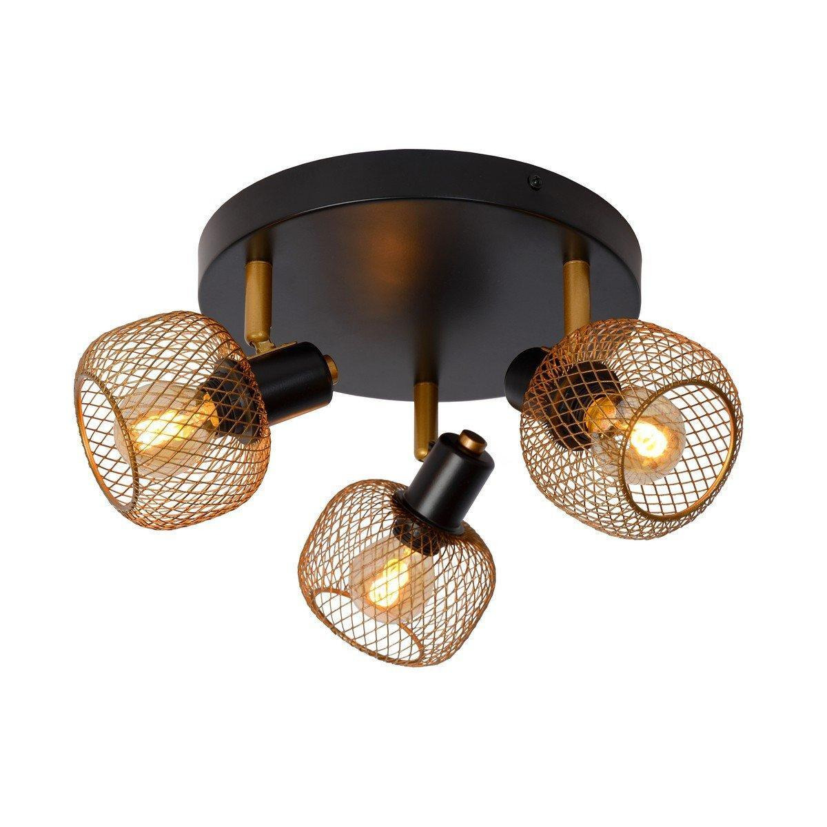 'MAREN' Dimmable Rotatable Stylish Retro Ceiling Spotlight 3xE14 - image 1
