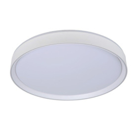 Lucide Nuria Modern Flush Ceiling Light 50cm LED Dim. 1x36W 2700K 3 StepDim White - thumbnail 2