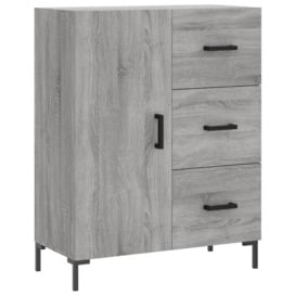 Sideboard Grey Sonoma 69.5x34x90 cm Engineered Wood - thumbnail 2