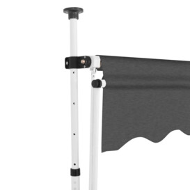 Manual Retractable Awning 250 cm Anthracite - thumbnail 3
