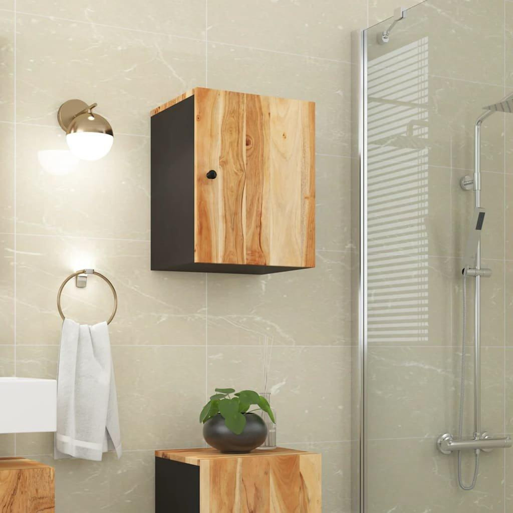 Bathroom Wall Cabinet 38x33x48 cm Solid Wood Acacia - image 1