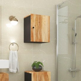 Bathroom Wall Cabinet 38x33x48 cm Solid Wood Acacia - thumbnail 1