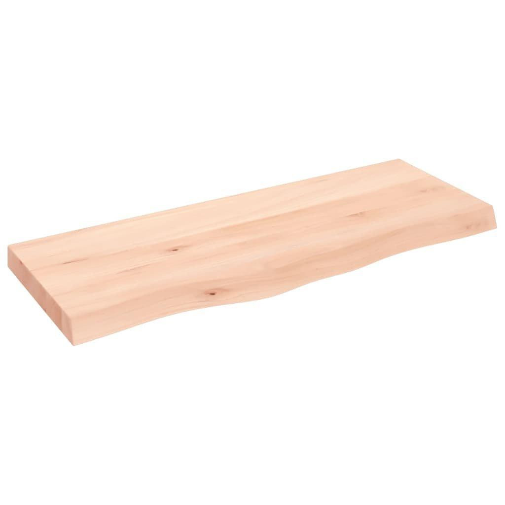Wall Shelf 100x40x(2-6) cm Untreated Solid Wood Oak - image 1