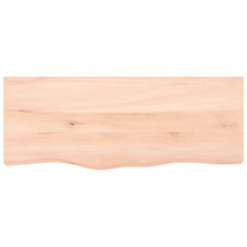 Wall Shelf 100x40x(2-6) cm Untreated Solid Wood Oak - thumbnail 2